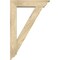 Ekena Millwork Traditional Traditional Rough Sawn Bracket w/ Offset Brace, Douglas Fir, 6"W x 24"D x 36"H BKT0604X24X36TRA01RDF - alternate 4
